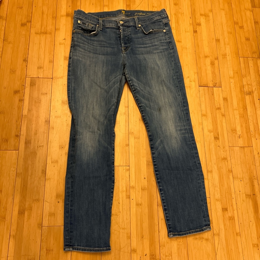 7 For All Mankind Josefina Boyfriend Skinny Denim